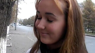 Searing brunette sucks dick hard