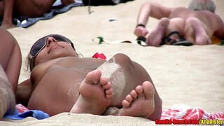 Sexy Naturist Couples Beach Voyeur Hidden Web Cam HD Movie