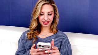 Cheerleader Kait getting her pussy filled up by a BBC