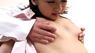 Shy Japanese nurse creampied by horny doctor (uncensored)
