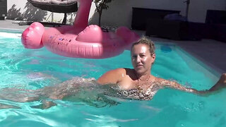 Kathy shows off her chubby body in a solo video