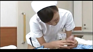Wild Japanese nurse railing a patient