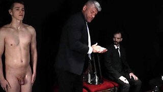 Sage Roux getting examined by the dominant masters