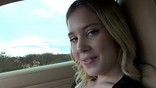 Barely legal blonde wants money and his mature cock