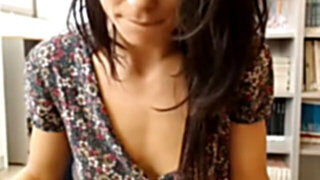 Lady taunts in public library