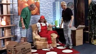 Freaky family fun with a questionably attractive lady
