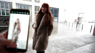 German redhead with a wet slit begging to get rammed