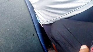 Encoxatriz gostosa de legging