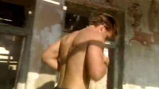 Girl in loincloth getting fucked from behind HARD