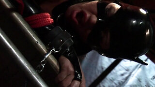 Two girls are playing with toys while horny couple is fucking