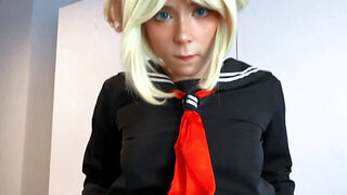 Winsome teen likes role-playing games and sex with boyfriend