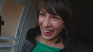 Sensual teen sucks cock and gets fucked from behind in sexy POV