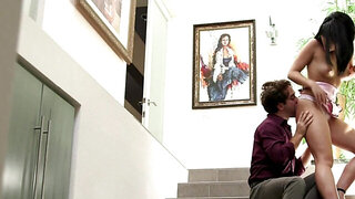 Flirtatious oriental female chooses to live free and cheat