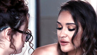 My sultry lesbian stepsister has the sweetest almond pussy