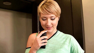 Mature blonde with amazing curves takes black dick