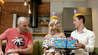 A birthday gift in the form of oral and doggy style