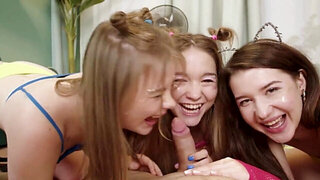 Young Slavic nymphs pay rent with their tight wet holes