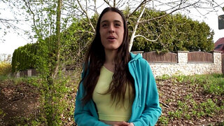 Big booty girl is taking the money and has sex