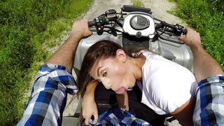 Adventurous sex on an ATV in the Florida Everglades