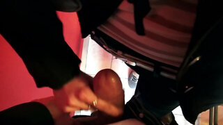 Hot teen babe gives two blowjobs in public for money