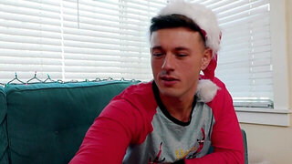 The roommates are celebrating Christmas with a threesome