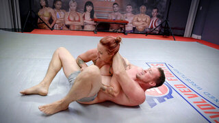 Strong anal wrestling for Bella Rossi after she gives insane blowjob