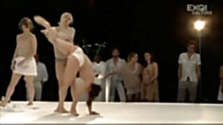 bare on stage