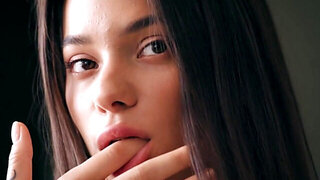 Skinny slut decides to play with her wet pussy today