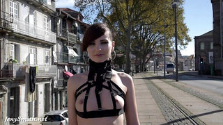 Jeny Smith masturbation-masturbation MyMokondo strap restrain bondage in public